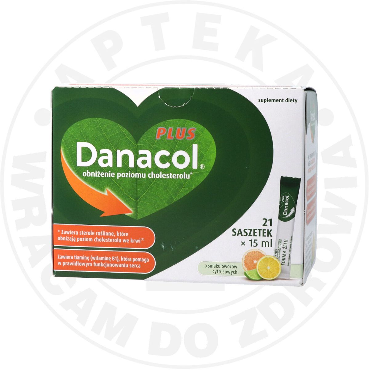 Danacol Plus żel doustny smak owoców cytrusowych