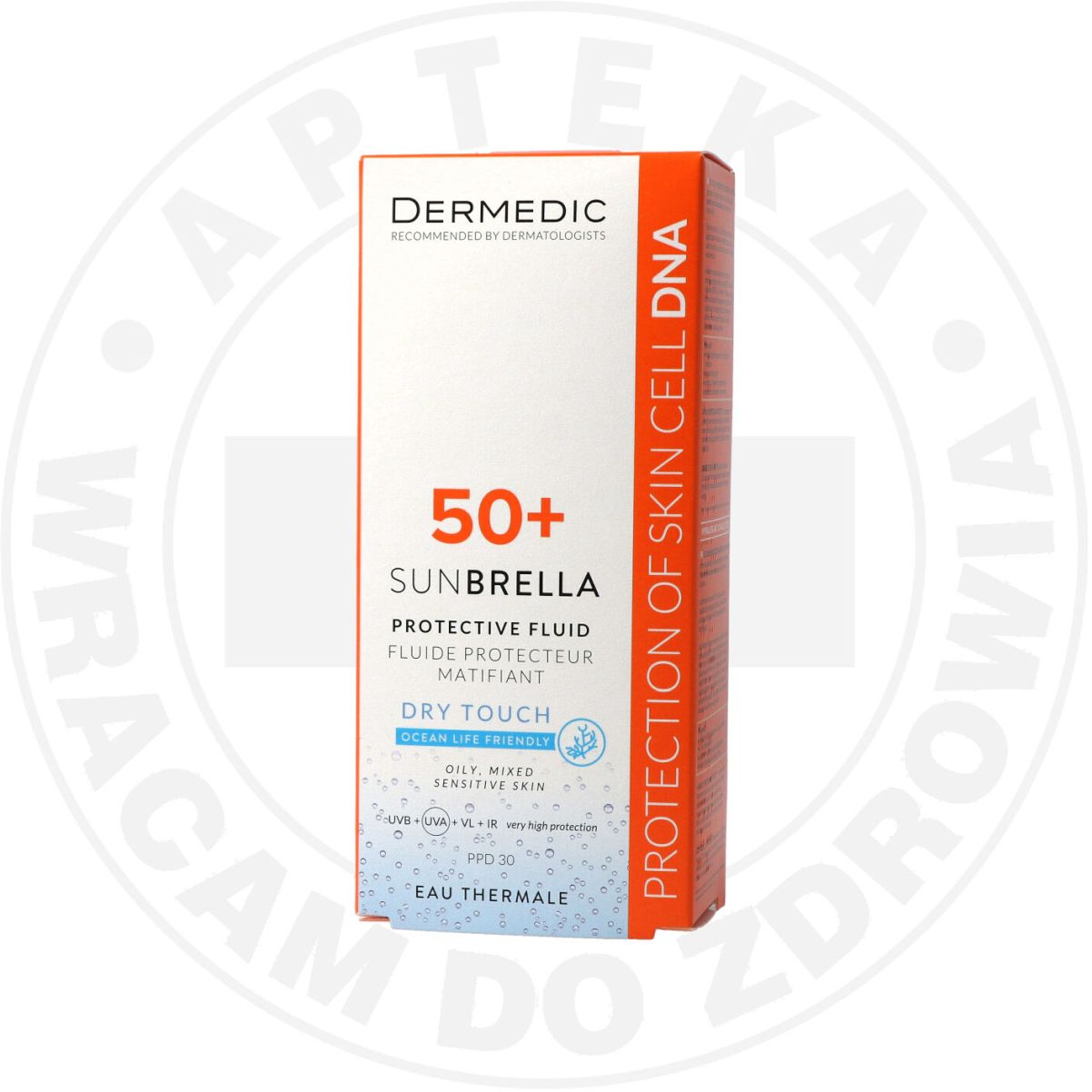 DERMEDIC SUNBRELLA MATUJĄCY KREM OCHRONNY SPF 50+