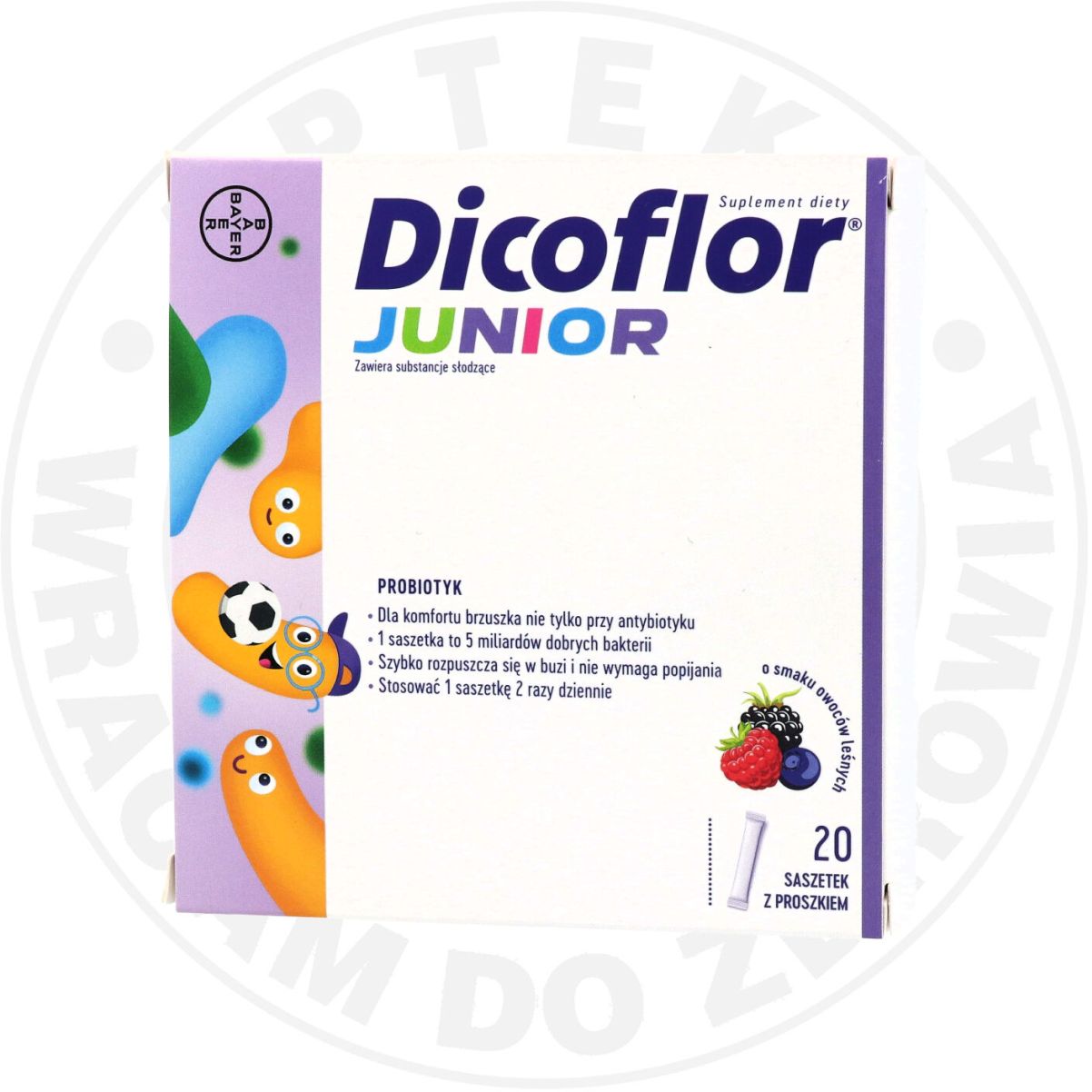 Dicoflor Junior o smaku owoców leśnych