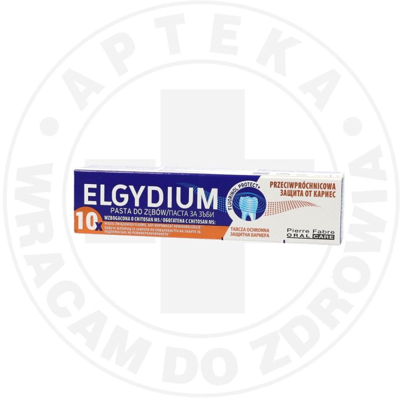 ELGYDIUM Przeciwpróchnicowa pasta do zębów z kompleksem Fluorinol Protect+