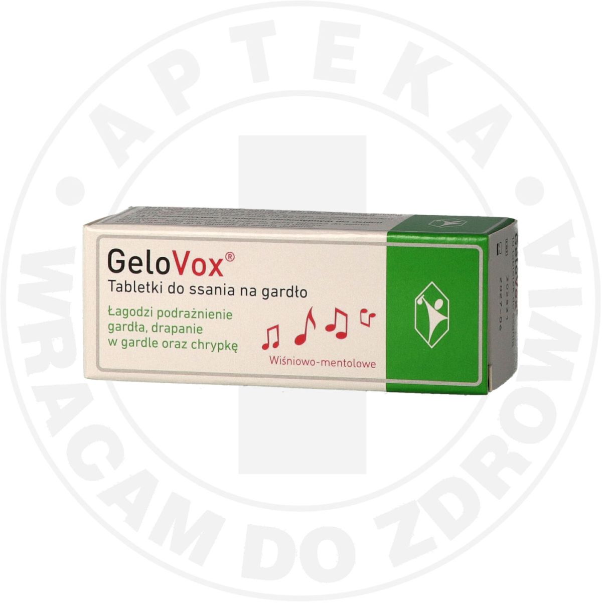 GeloVox tabletki do ssania na gardło wiśniowo-mentolowe