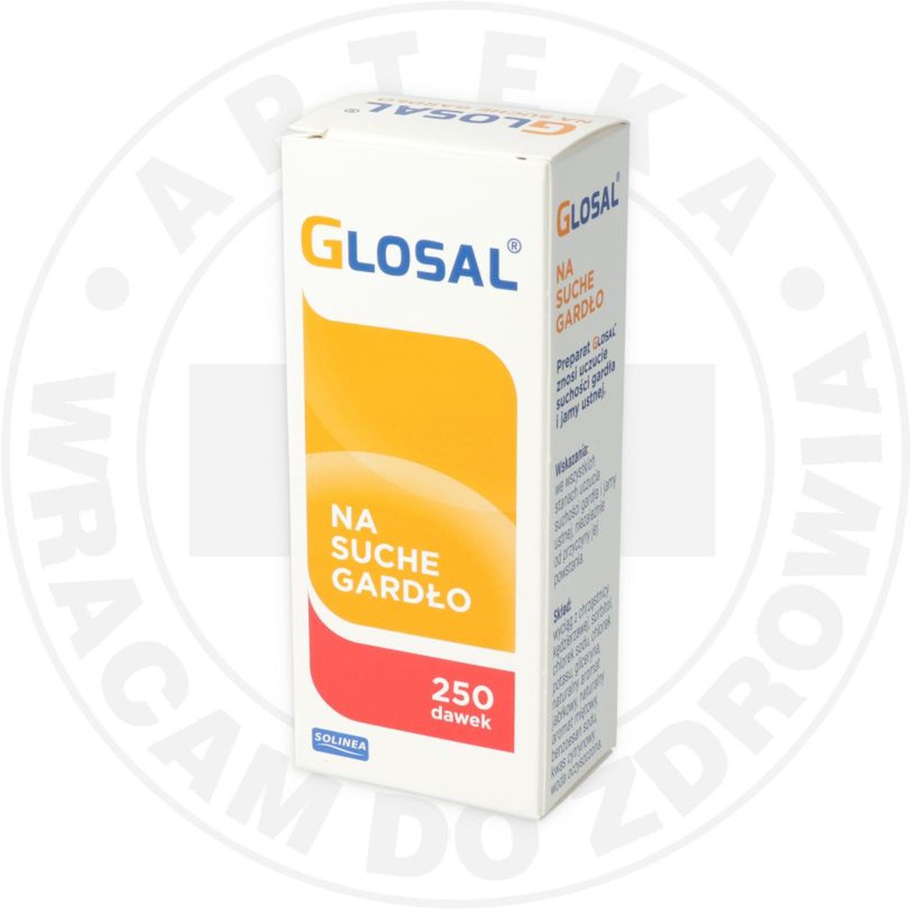 GLOSAL SPRAY NA SUCHE GARDŁO data ważności 31-08-2025