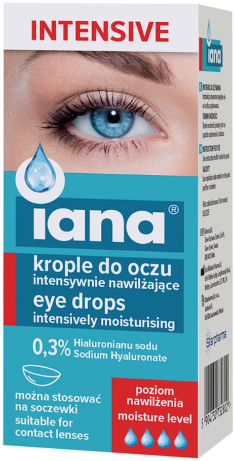 Iana Intensive Intensywnie nawilżające krople do oczu 0,3 % HA