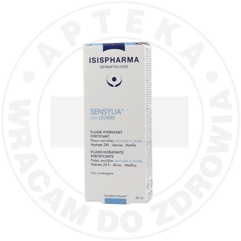 ISISPHARMA SENSYLIA 24h LEGERE, lekki krem nawilżająco-wzmacniający, skóra normalna i mieszana, wrażliwa i odwodniona