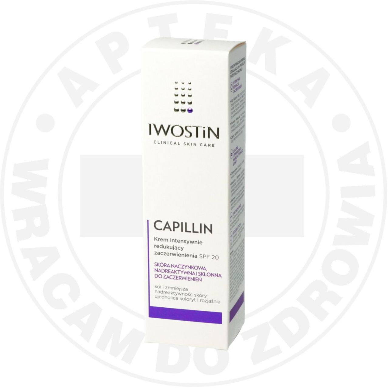 IWOSTIN CAPILLIN KREM INTENSYWNIE REDUKUJĄCY ZACZERWIENIENIA SPF 20