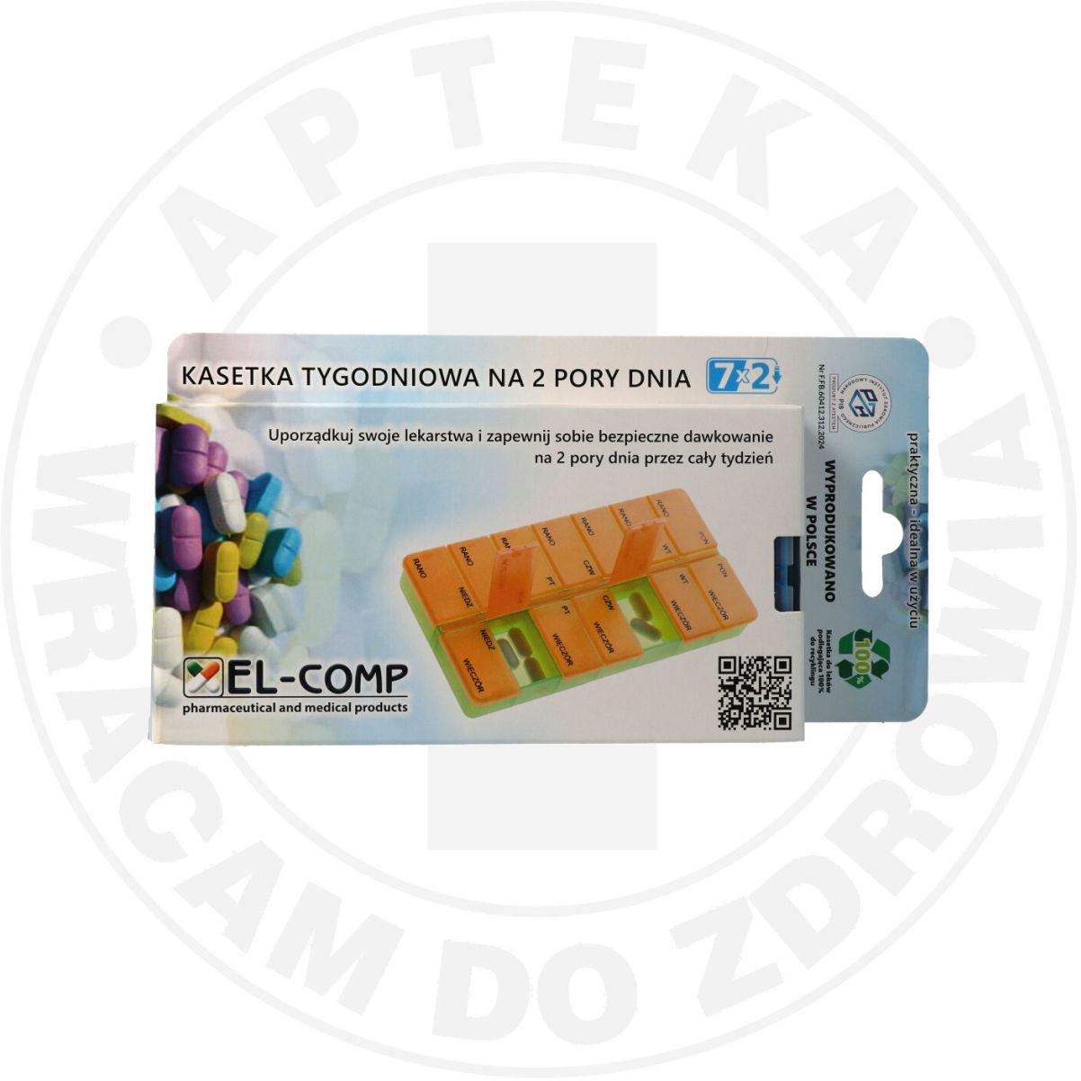 KASETKA TYGODNIOWA NA 2 PORY DNIA 7x2 el-comp