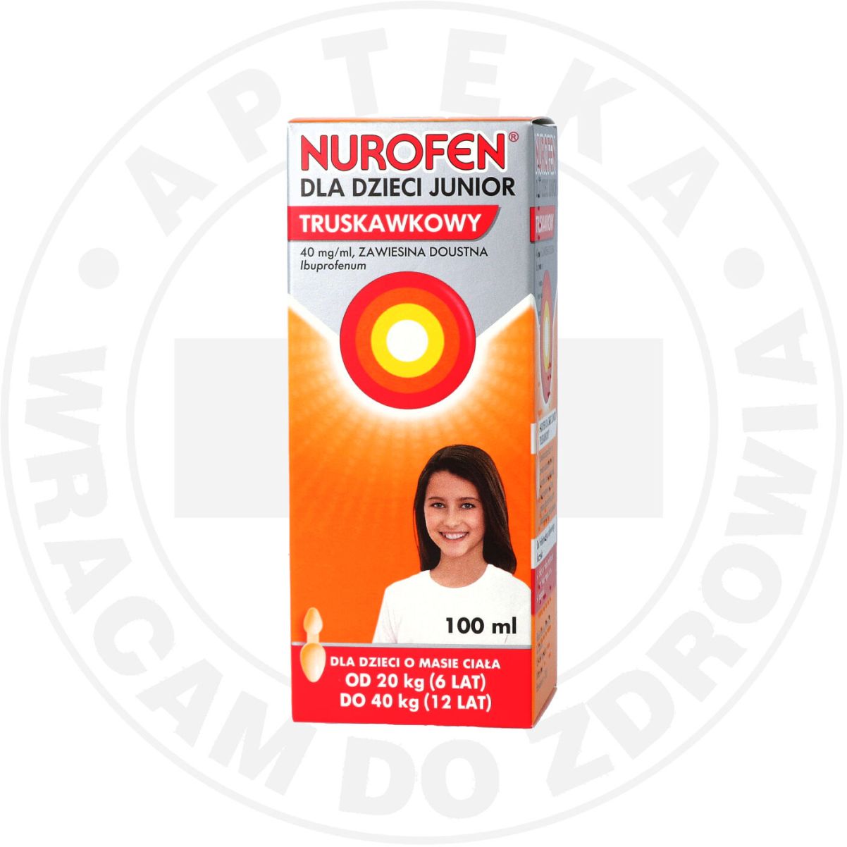 NUROFEN DLA DZIECI JUNIOR TRUSKAWKOWY 