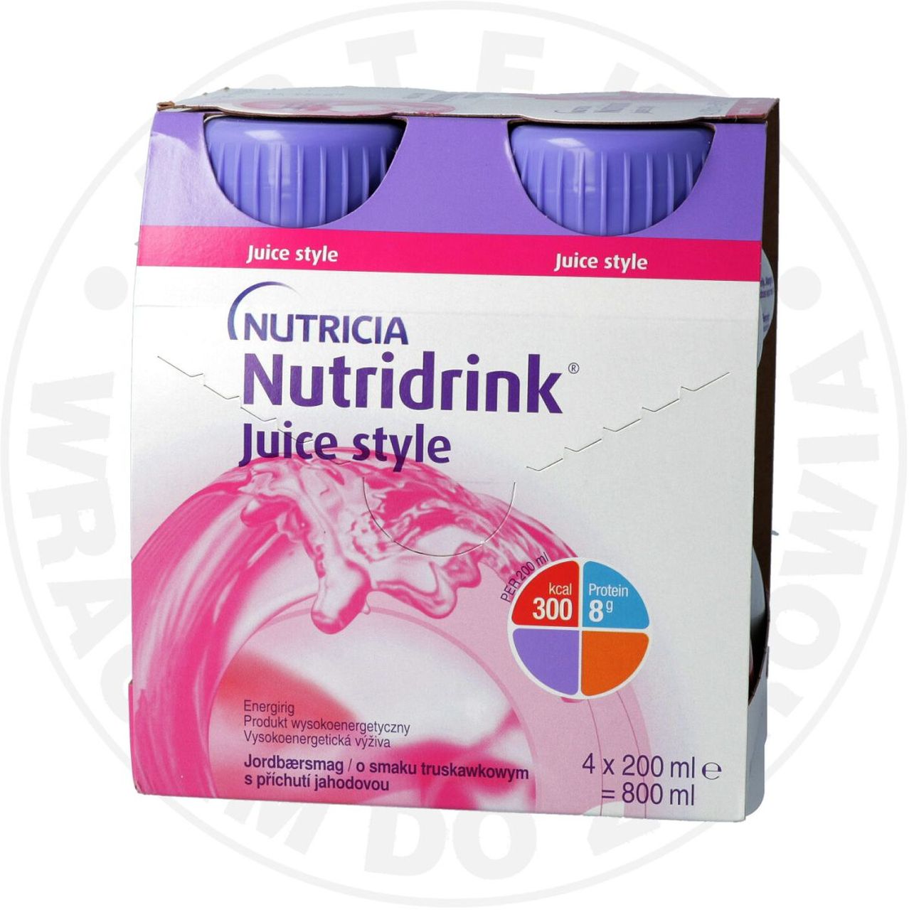 NUTRIDRINK Juice Style o smaku truskawkowym 