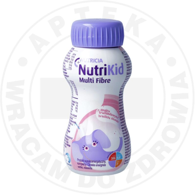 NutriKid Multi Fibre o smaku truskawkowym 200 ml