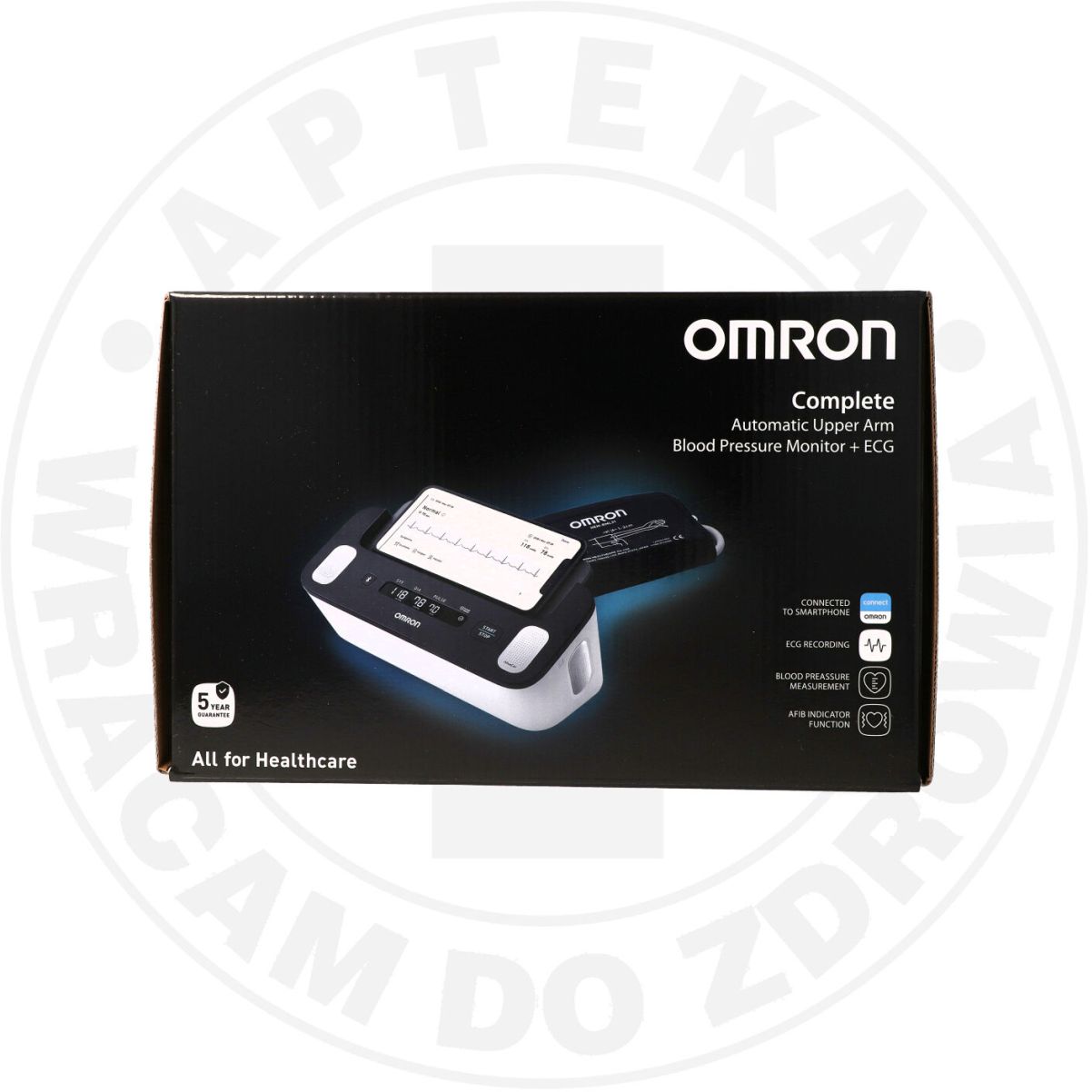Omron Complete HEM-7530T-E3 ciśnieniomierz naramienny automatyczny i EKG