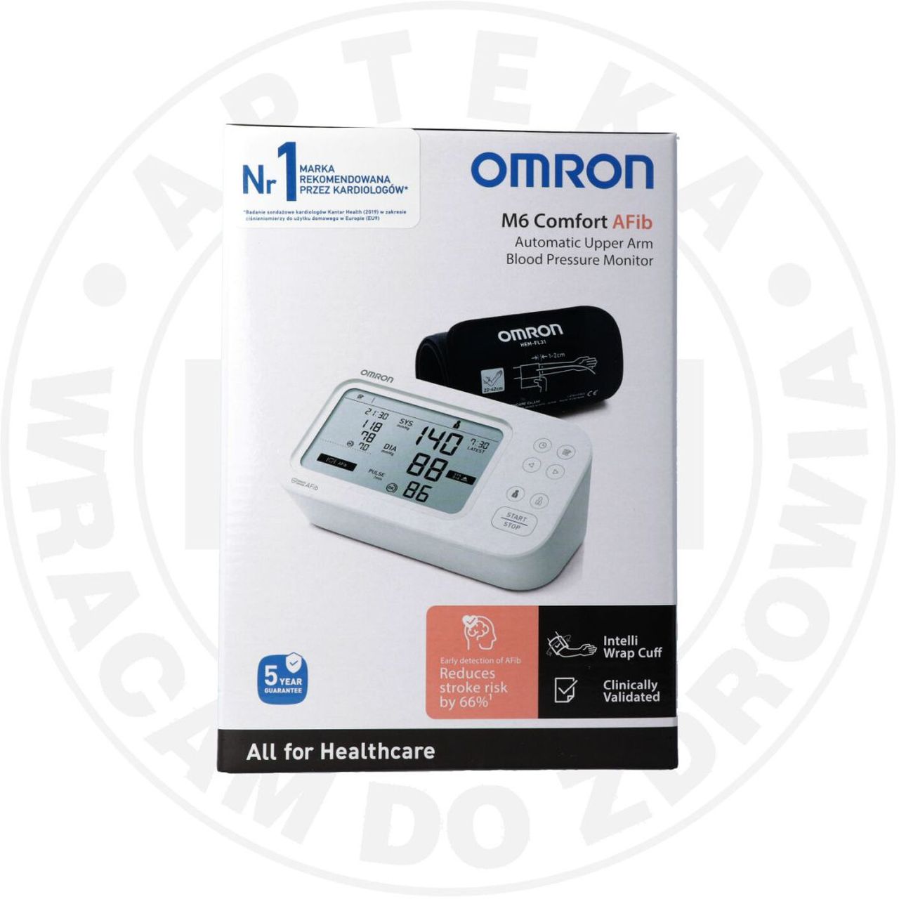 OMRON M6 COMFORT AFIB CIŚNIENIOMIERZ NARAMIENNY AUTOMATYCZNY