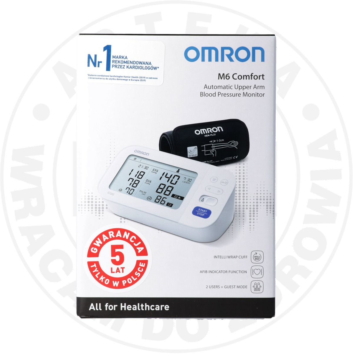 OMRON M6 COMFORT CIŚNIENIOMIERZ NARAMIENNY AUTOMATYCZNY