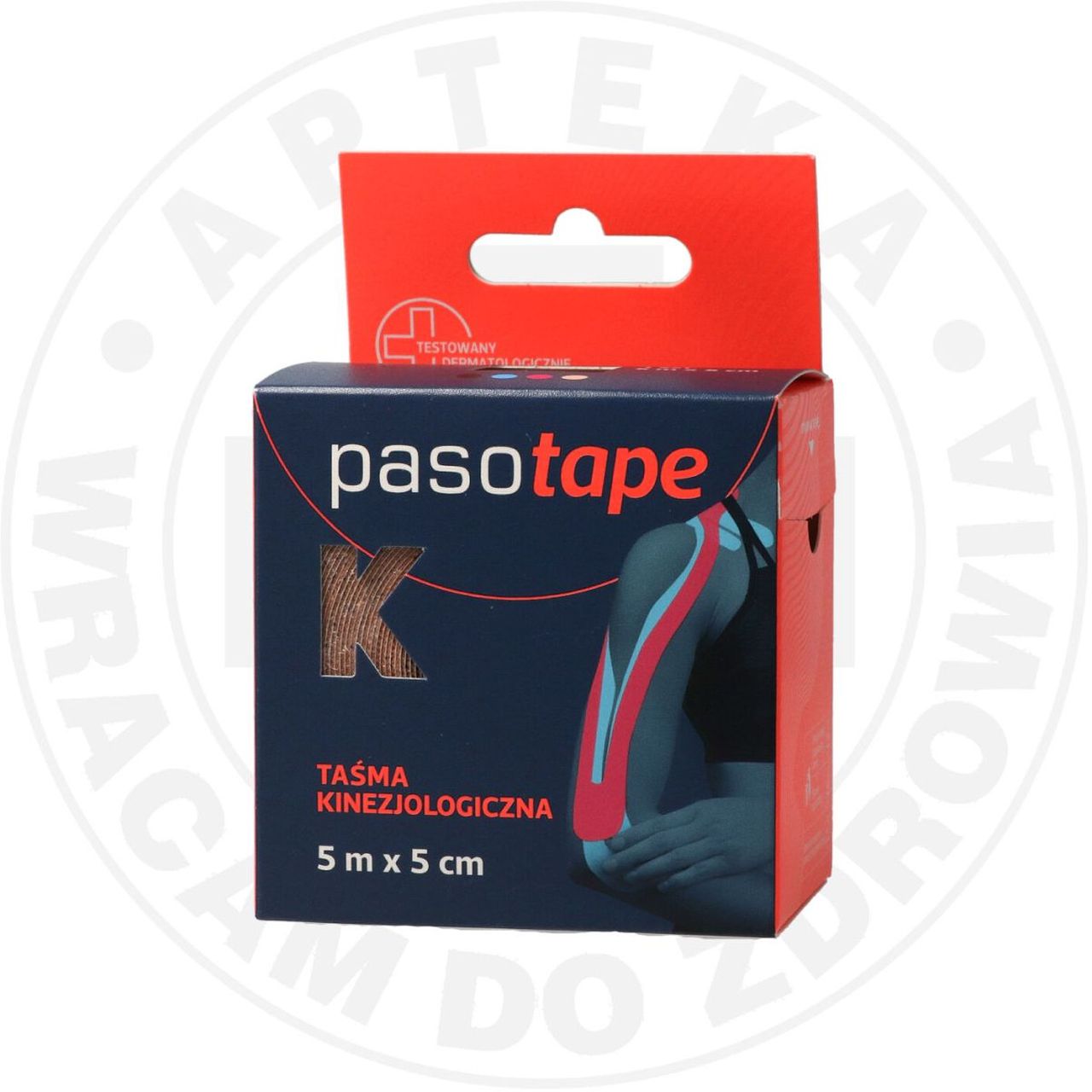 PASOTAPE TAŚMA KINEZJOLOGICZNA 5m x 5cm BEŻOWA