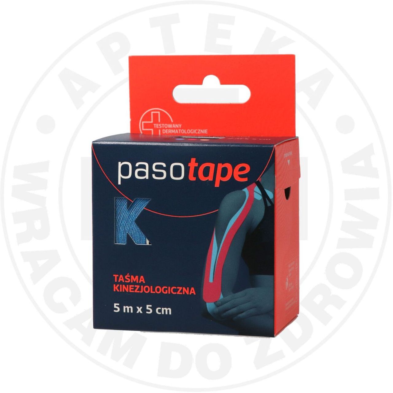 PASOTAPE TAŚMA KINEZJOLOGICZNA 5m x 5cm NIEBIESKA