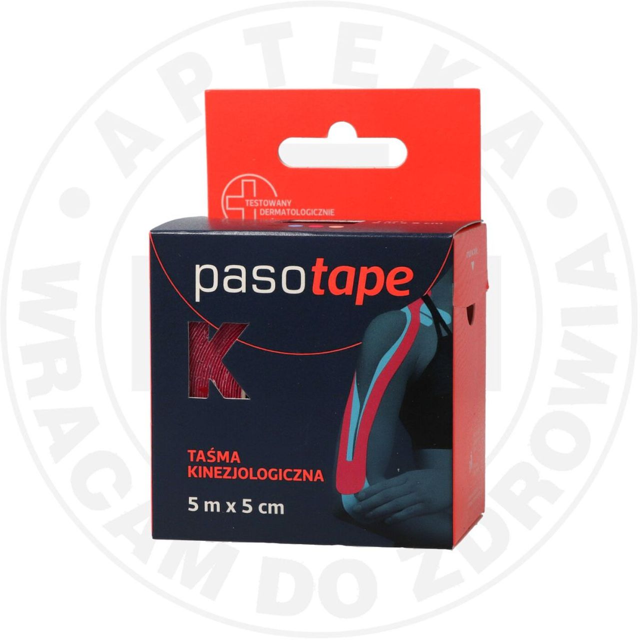 PASOTAPE TAŚMA KINEZJOLOGICZNA 5m x 5cm RÓŻOWA