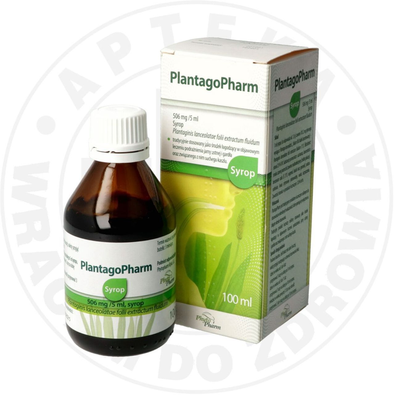PLANTAGOPHARM SYROP Z BABKI LANCETOWATEJ 