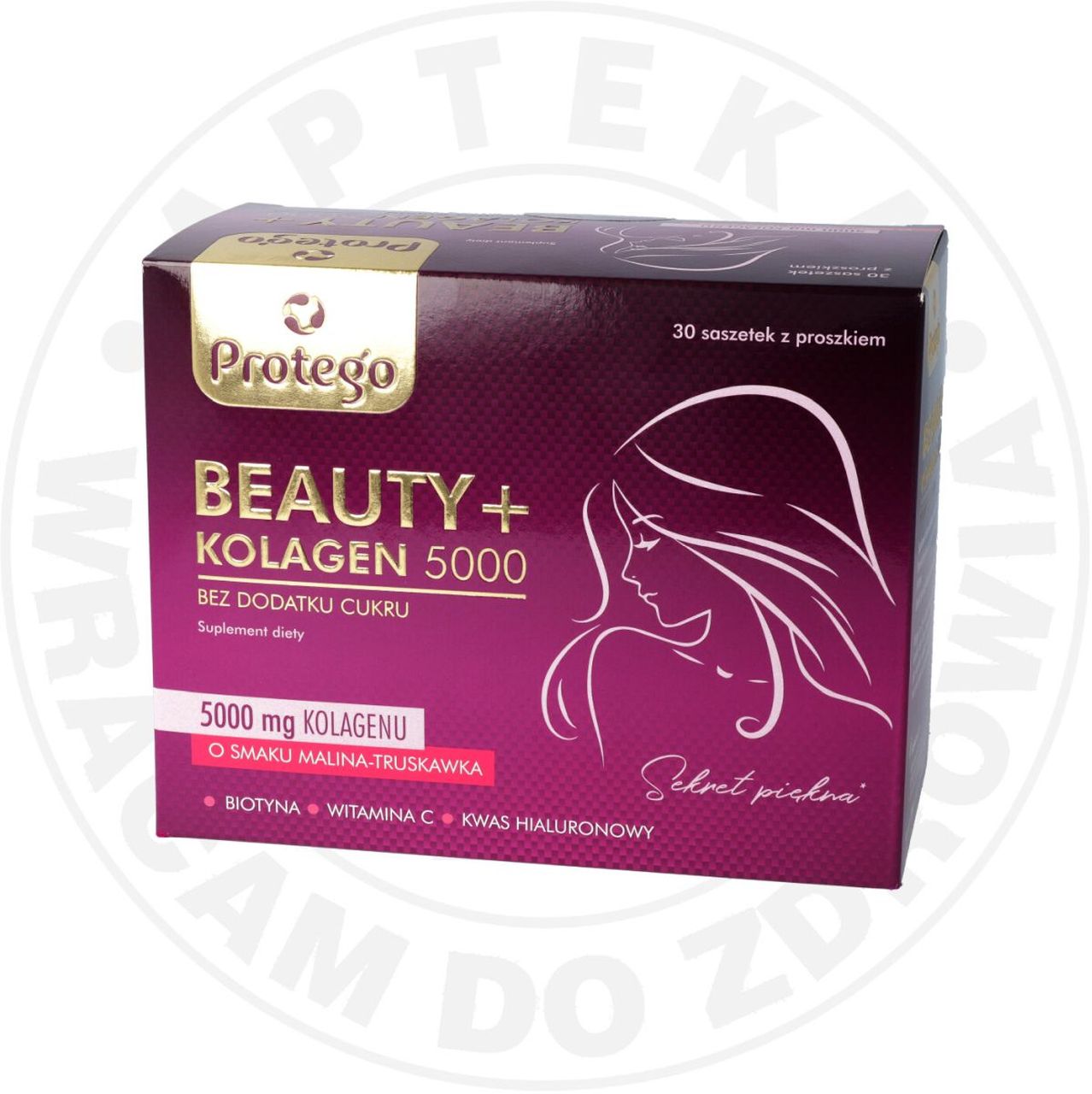 PROTEGO BEAUTY + KOLAGEN 5000 MALINA, TRUSKAWKA