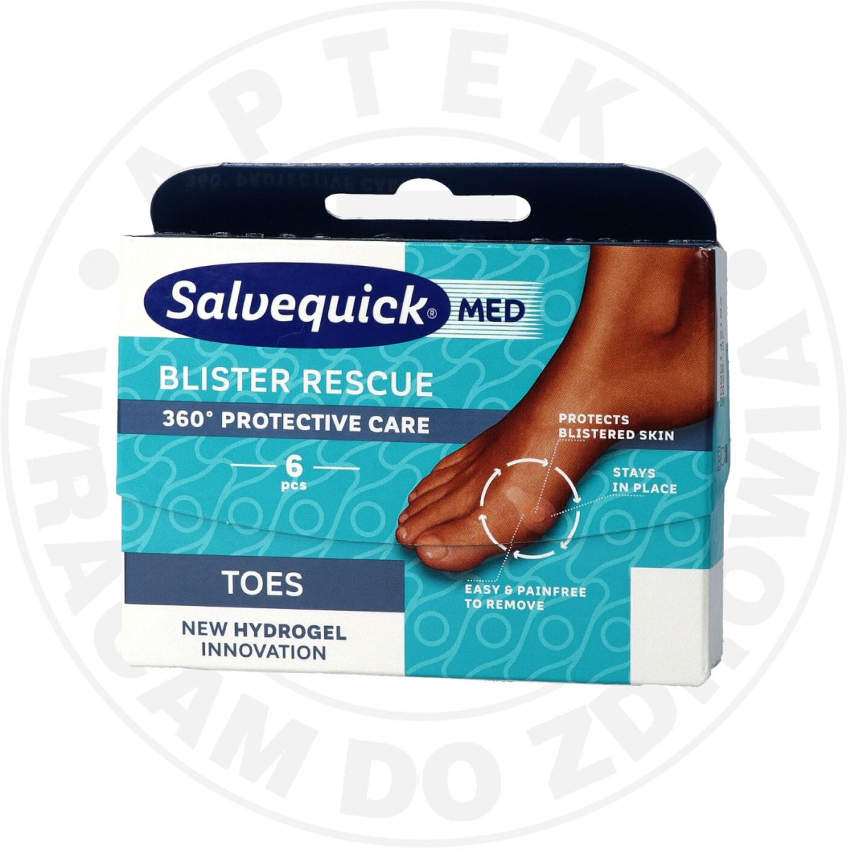 Salvequick Blister Rescue Toes plastry na pęcherze na palcach 
