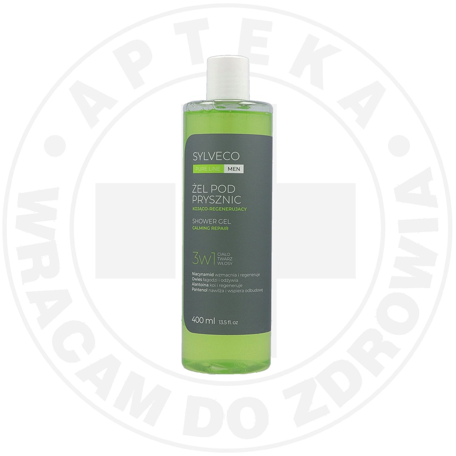 SYLVECO PURE LINE MEN żel pod prysznic 3w1 kojąco-regenerujący