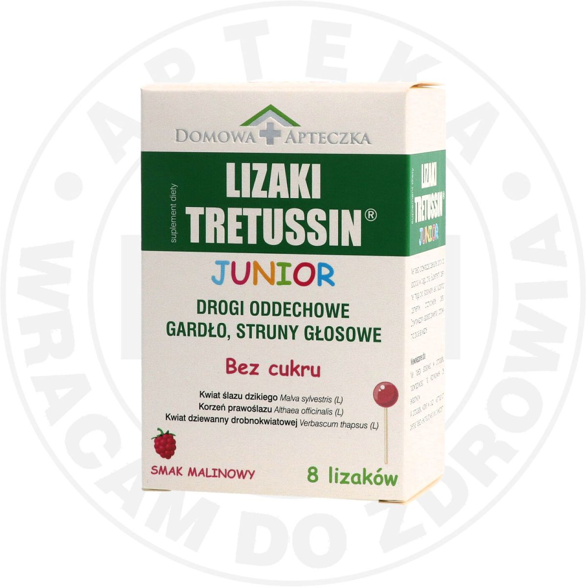 Tretussin Junior lizaki o smaku malinowym