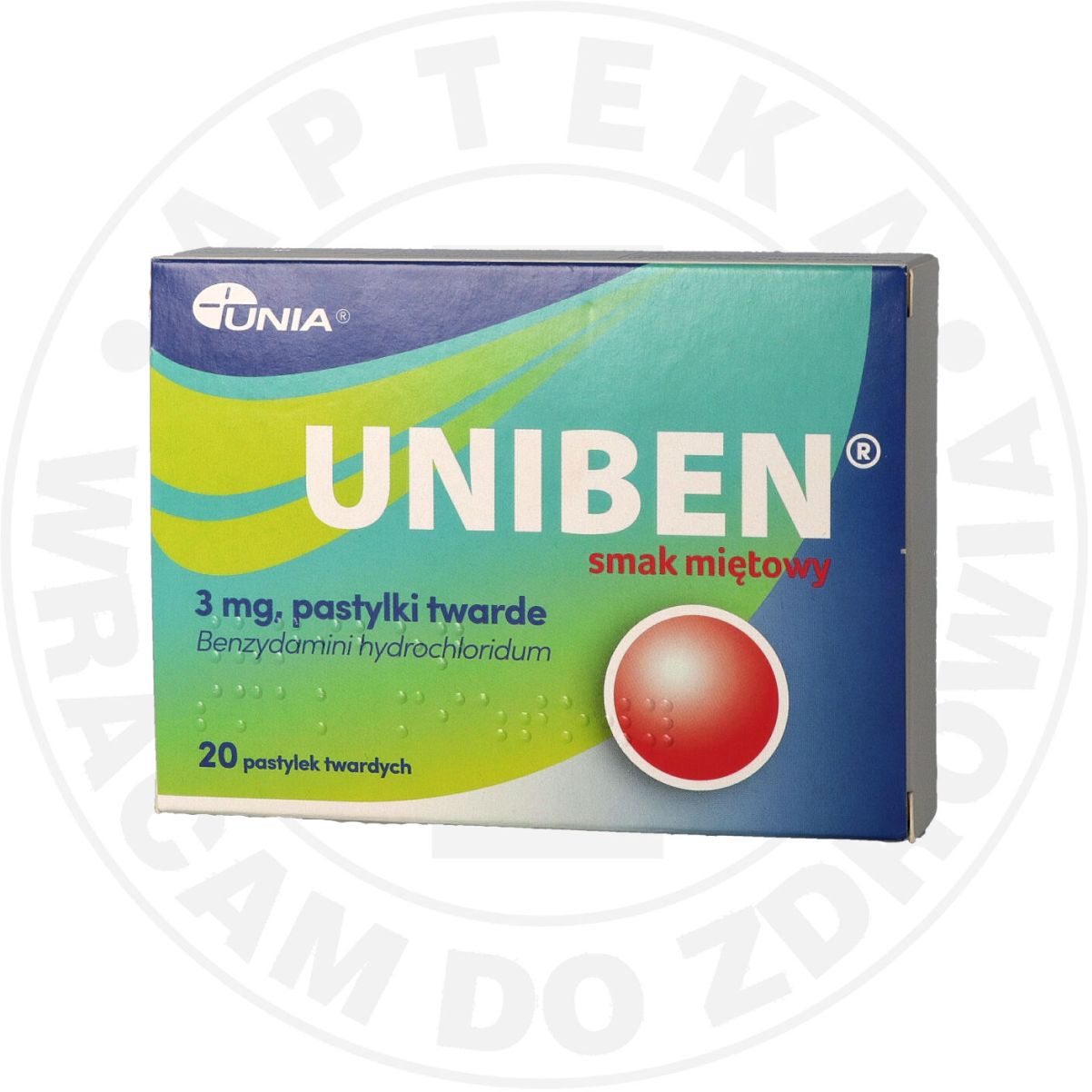 Uniben smaku miętowy 3 mg pastylki twarde