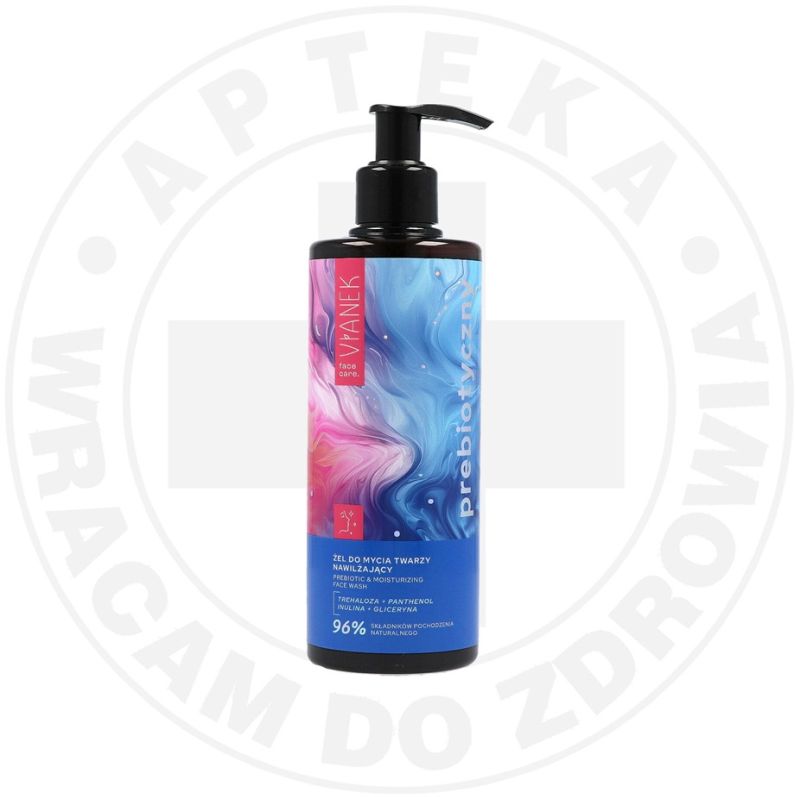VIANEK prebiotyczny żel do mycia twarzy nawilżający  z trehalozą
