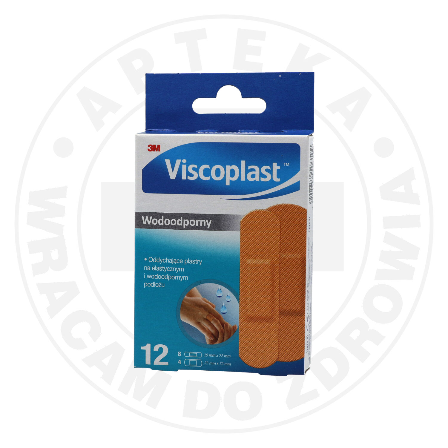 Viscoplast Wodoodporny plastry z opatrunkiem 12 szt.