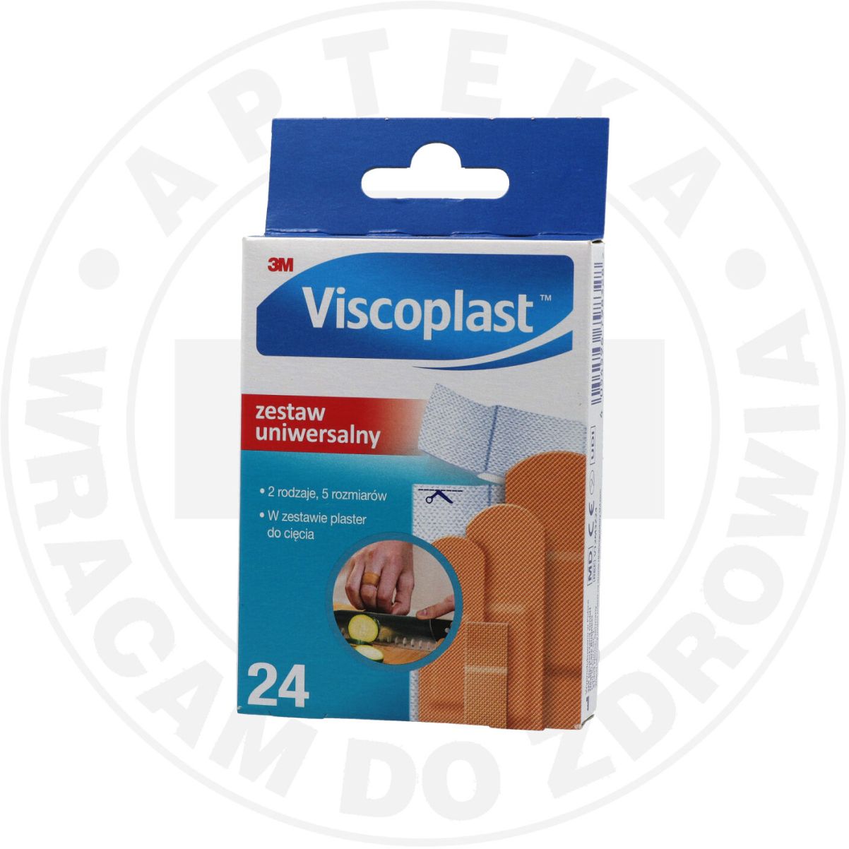 Viscoplast zestaw uniwersalny plastrów 24szt.