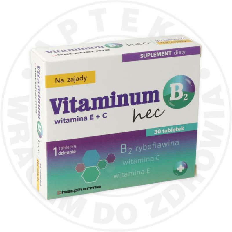 VITAMINUM B2 + WITAMINA E i C HEC NA ZAJADY