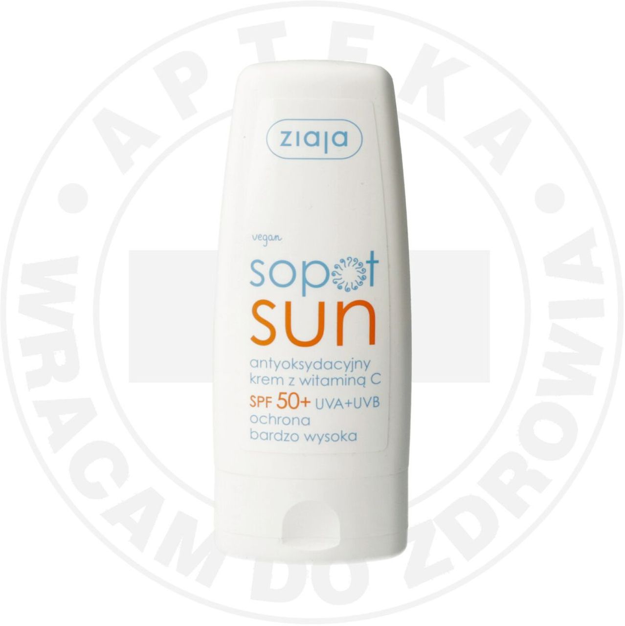 ZIAJA SOPOT SUN SPF50+ KREM ANTYOKSYDACYJNY Z WITAMINĄ C