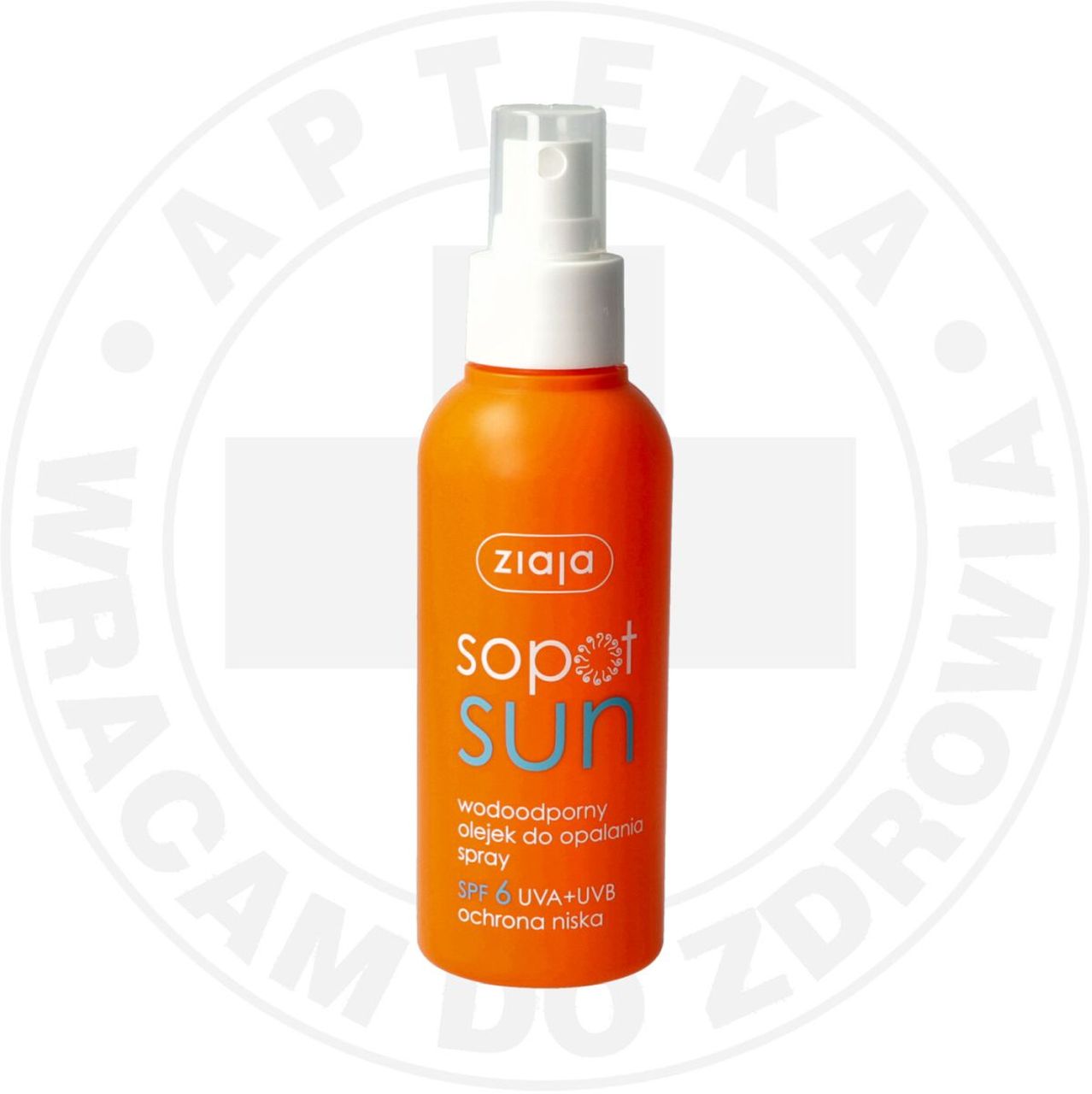 ZIAJA SOPOT SUN SPF6 WODOODPORNY OLEJEK DO OPALANIA SPRAY