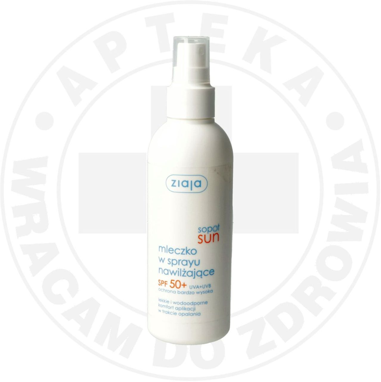 ZIAJA SOPOT SUN SPF 50+MLECZKO W SPRAYU  NAWILŻAJĄCE.