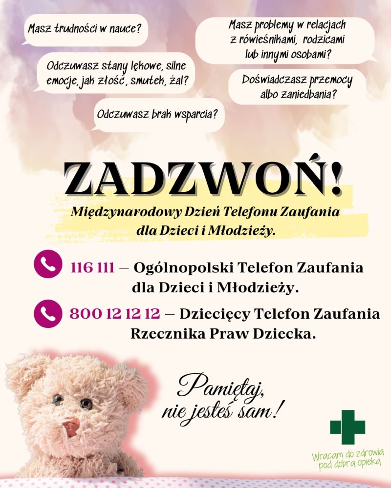 Dzień pomocy małoletnim, czyli Święto Telefonów Zaufania dla Dzieci i Młodzieży